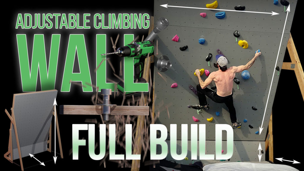 Building an Adjustable Home Climbing Wall During Isolation 12ft
